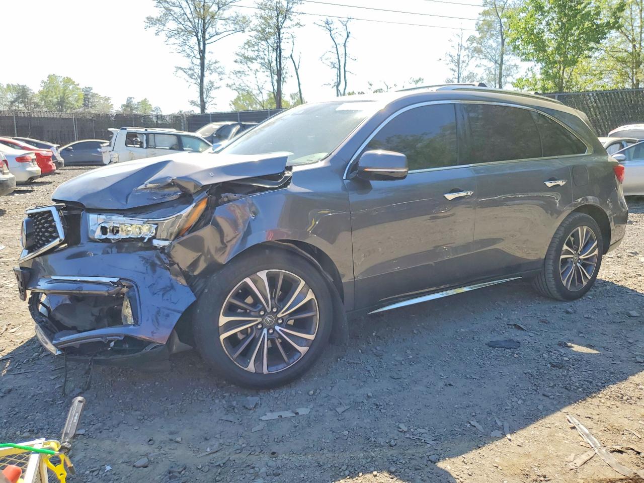 2019 Acura MDX Technology, VIN 5J8YD4H56KL028192 — Front end