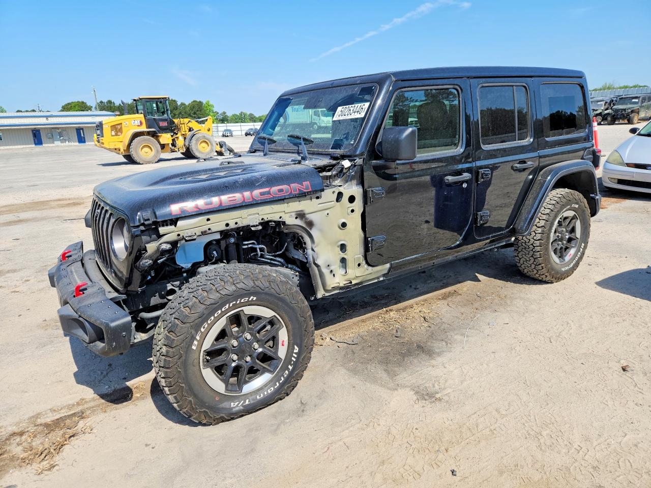 2021 Jeep Wrangler Unlimited Rubicon, VIN 1C4HJXFG0MW584853 — Frame damage