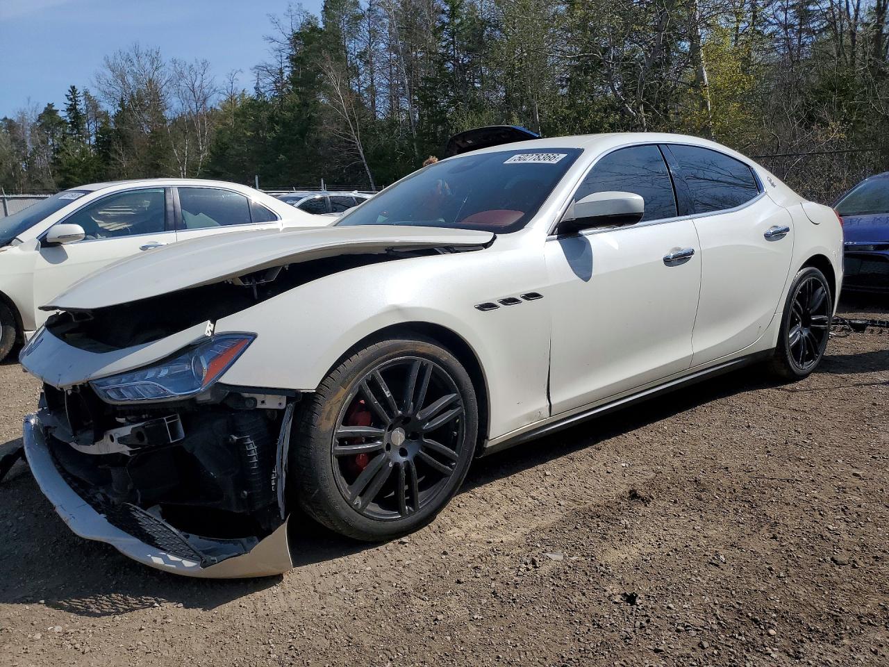 2017 Maserati Ghibli S Q4, VIN ZAM57RTLXH1198857 — Front end