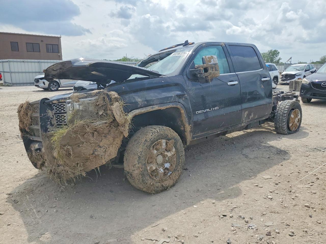 2018 GMC Sierra 3500HD Denali, VIN 1GT42YEY5JF186447 — Rollover