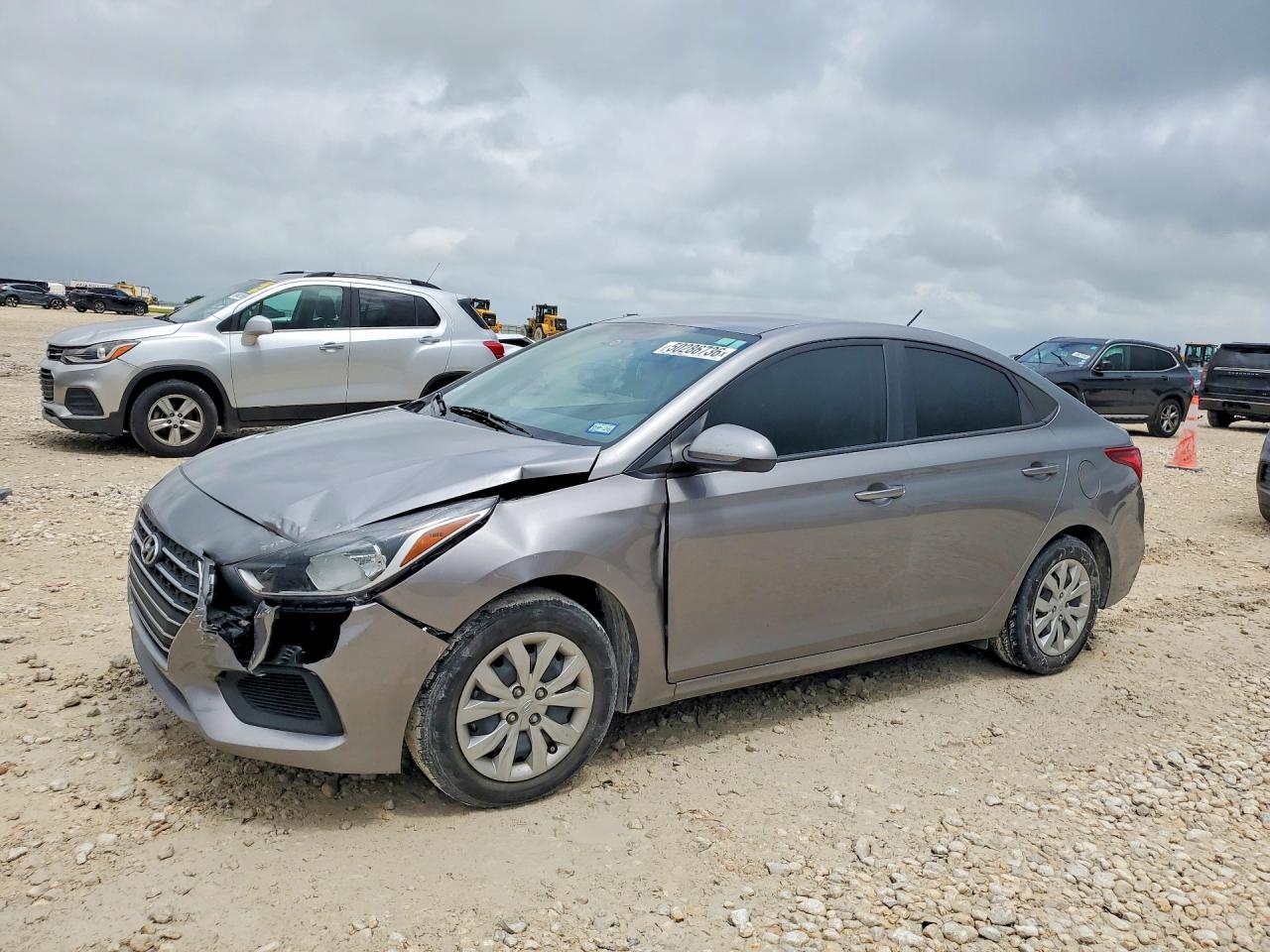 2022 Hyundai Accent SEL, VIN 3KPC24A67NE183459 — Front end