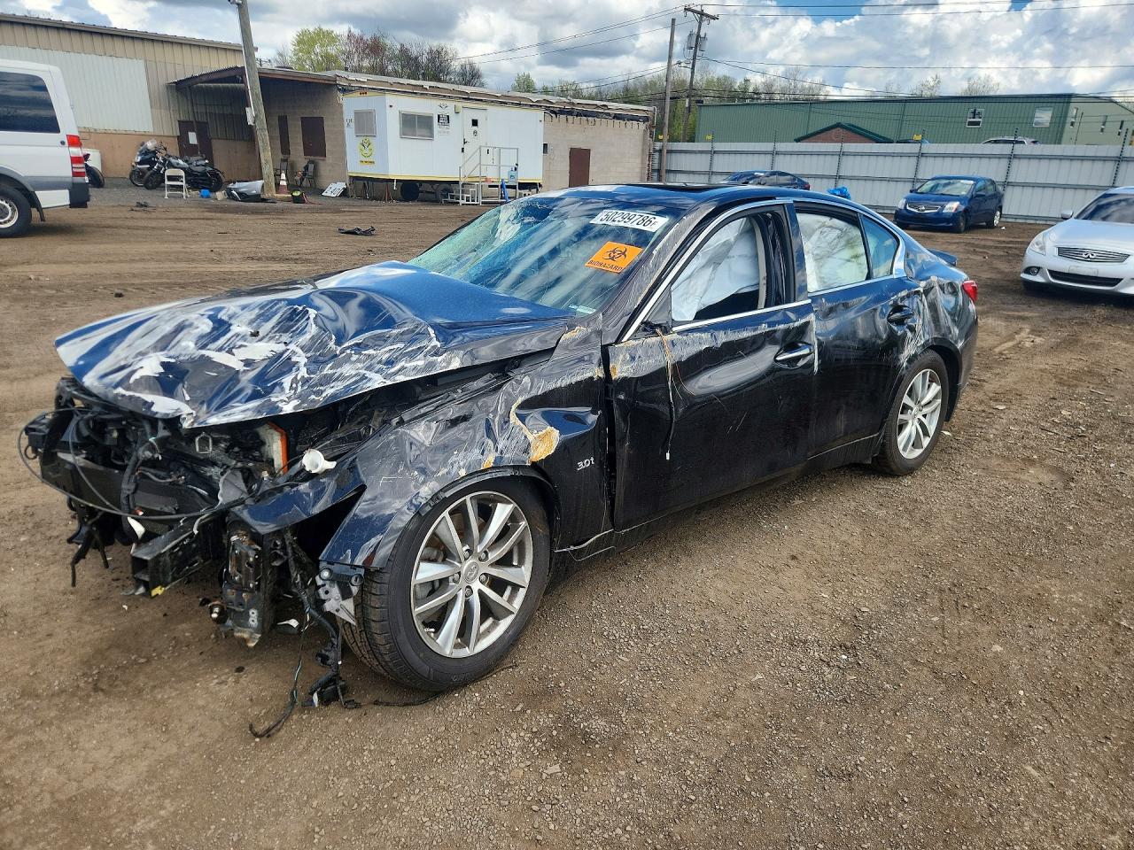 2016 Infiniti Q50 Premium, VIN JN1EV7AR5GM344622 — Biohazard / chemical