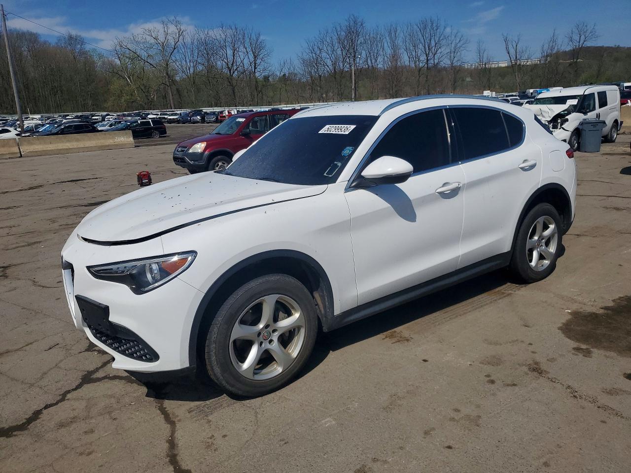 2019 Alfa Romeo Stelvio, VIN ZASPAJAN3K7C40804 — Engine fire