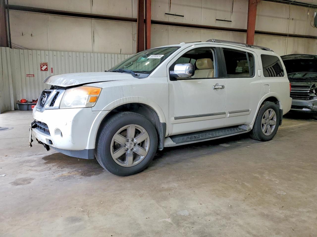 2014 Nissan Armada Platinum, VIN 5N1BA0NE1EN610862 — Engine fire