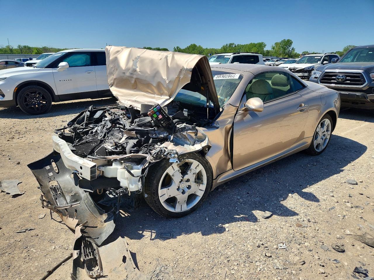 2004 Lexus SC 430, VIN JTHFN48Y540050393 — Front end