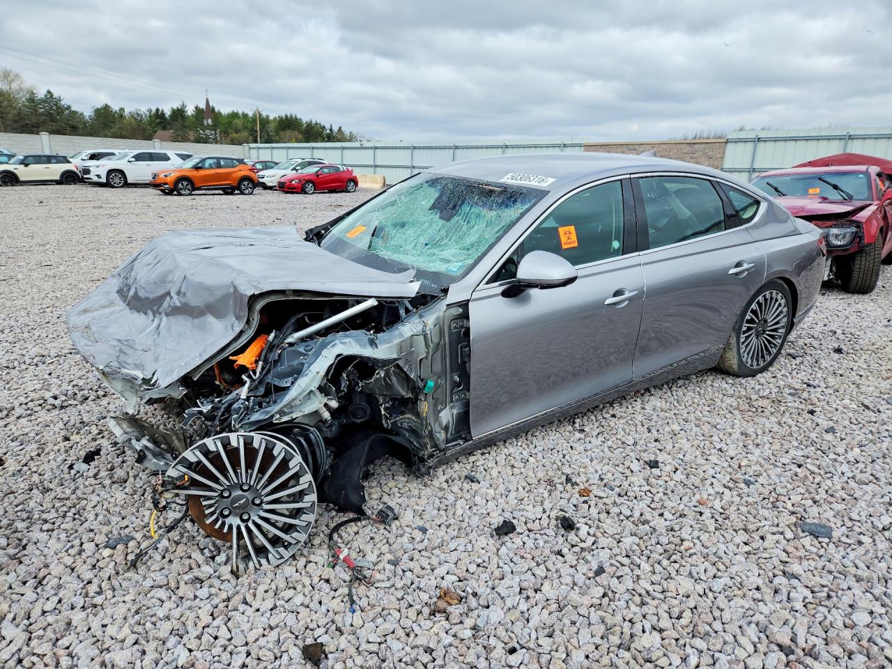 2023 Genesis G80, VIN KMTGE4S11PU006360 — Front end