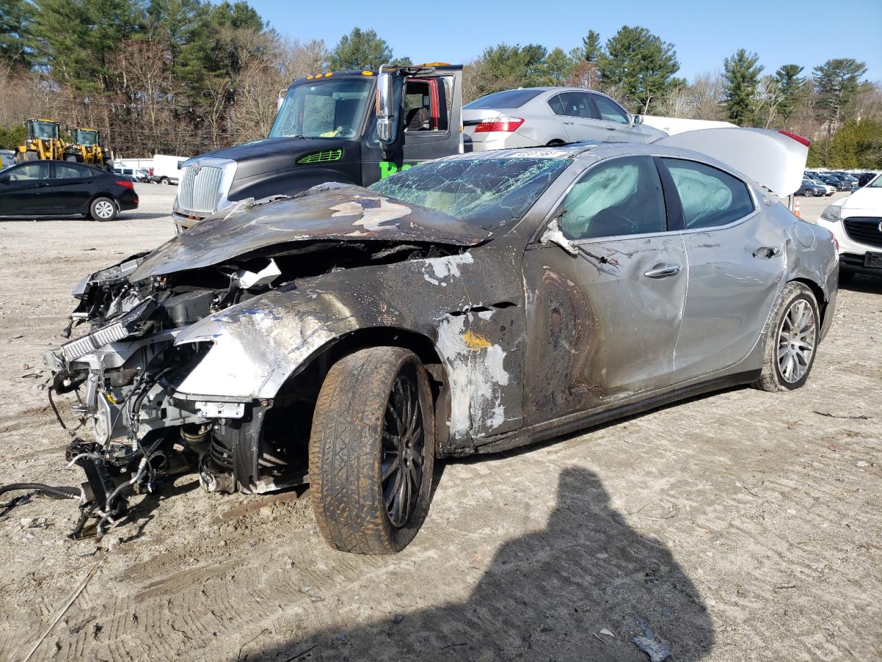 2014 Maserati Ghibli S Q4, VIN ZAM57RTA6E1090391 — Rollover