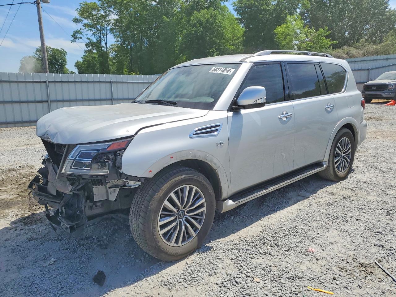 2022 Nissan Armada SV, VIN JN8AY2AC1N9161451 — Front end