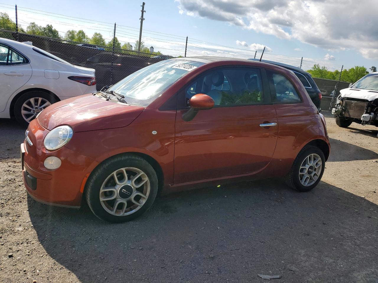 2012 FIAT 500 Pop, VIN 3C3CFFAR0CT339977 — Undercarriage