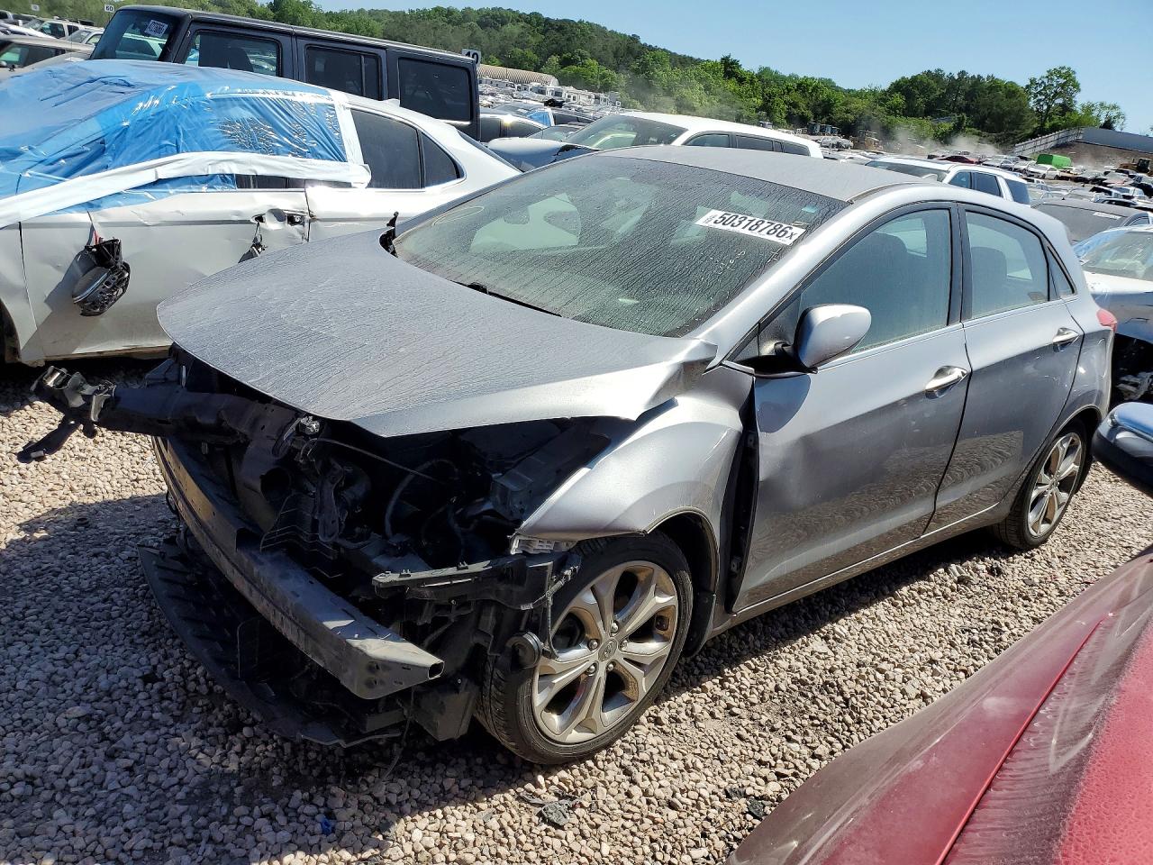 2013 Hyundai Elantra, VIN KMHD35LE6DU082808 — Front end