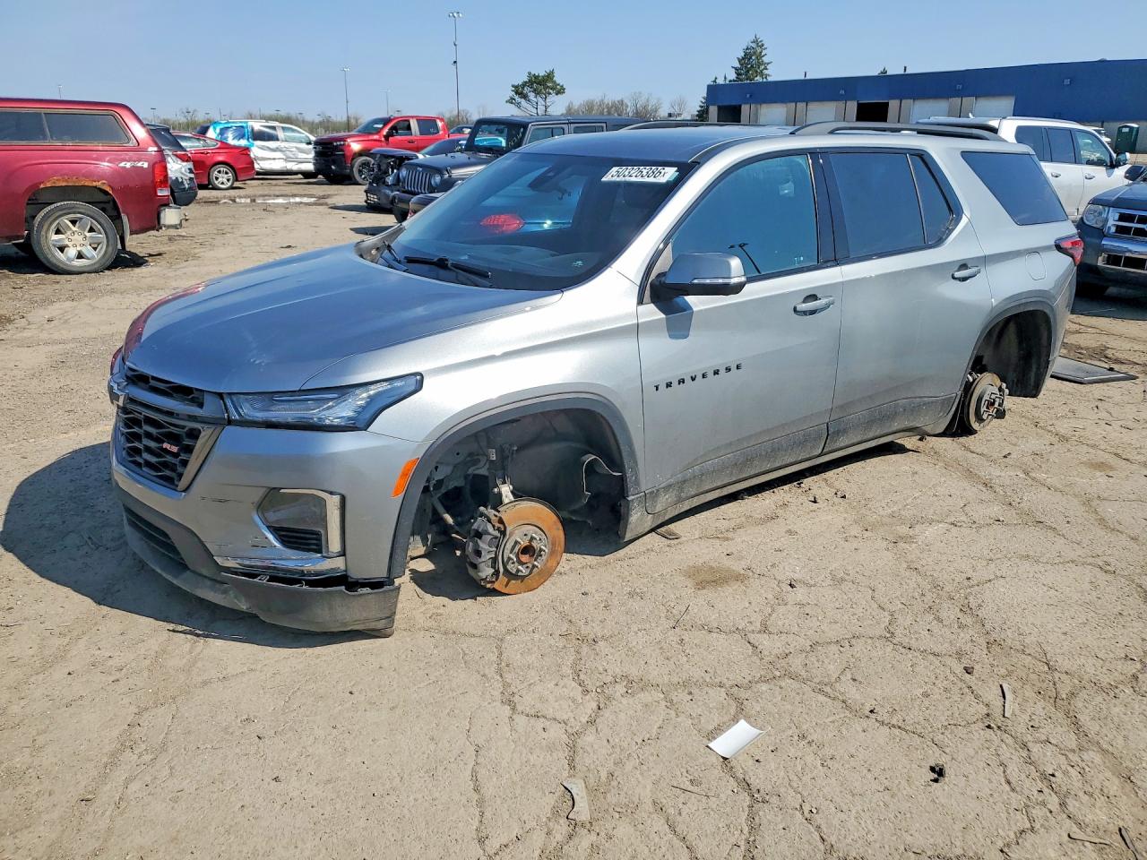 2023 Chevrolet Traverse RS, VIN 1GNERJKW7PJ210139 — Stripped