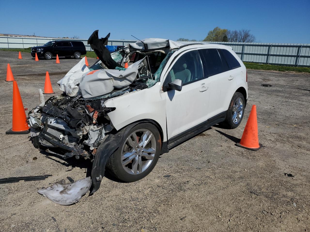 2012 Ford Edge SEL, VIN 2FMDK3J90CBA79419 — Frame damage