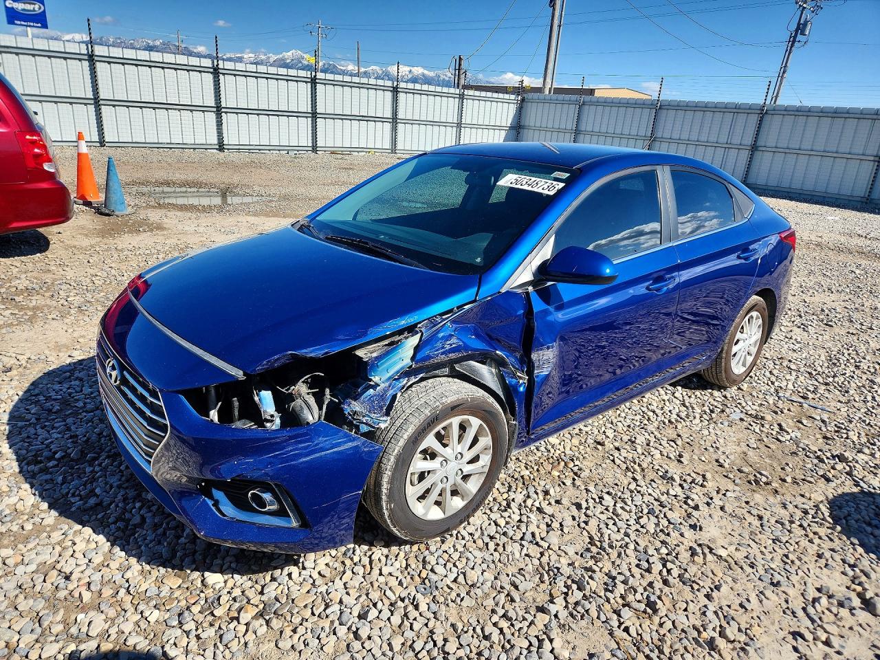 2022 Hyundai Accent SE, VIN 3KPC24A67NE157945 — Front end