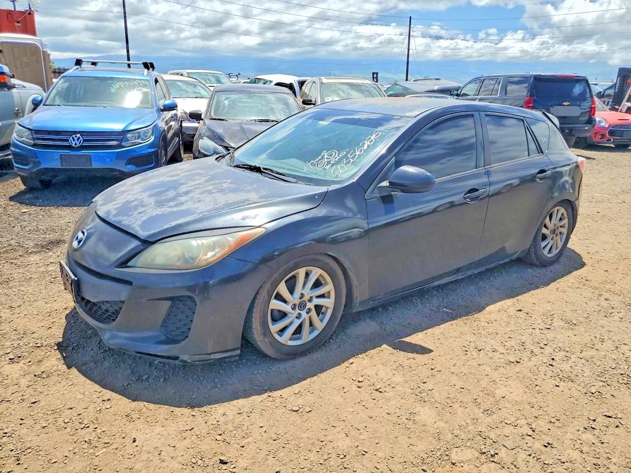 2013 Mazda 3 i Touring, VIN JM1BL1L73D1753326 — Rear end