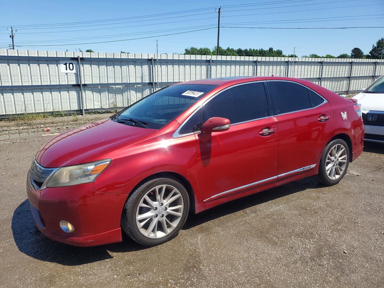 2010 Lexus HS 250h Premium, VIN JTHBB1BA7A2001178 — Front end