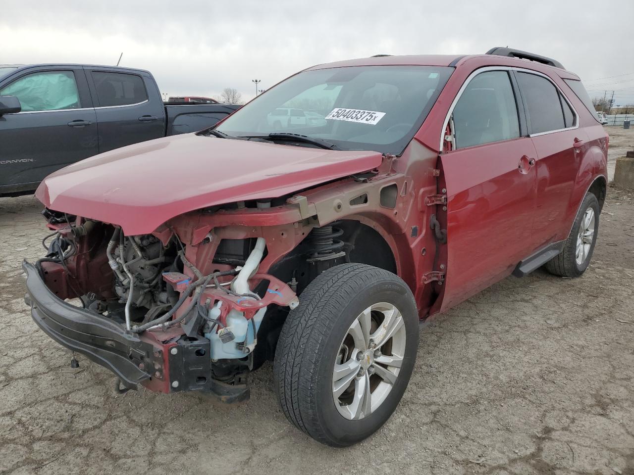 2014 Chevrolet Equinox LT, VIN 1GNALBEK6EZ121367 — Front end