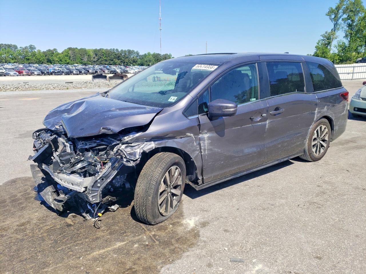 2025 Honda Odyssey EX-L, VIN 5FNRL6H63SB089948 — Auction photo