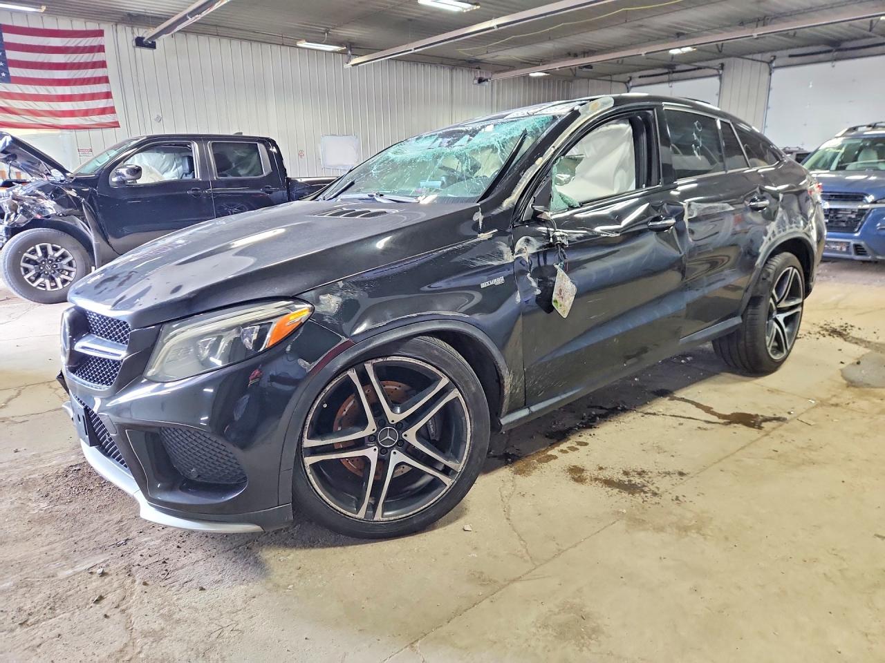 2017 Mercedes-Benz GLE 43 AMG, VIN 4JGED6EB4HA056824 — Rollover