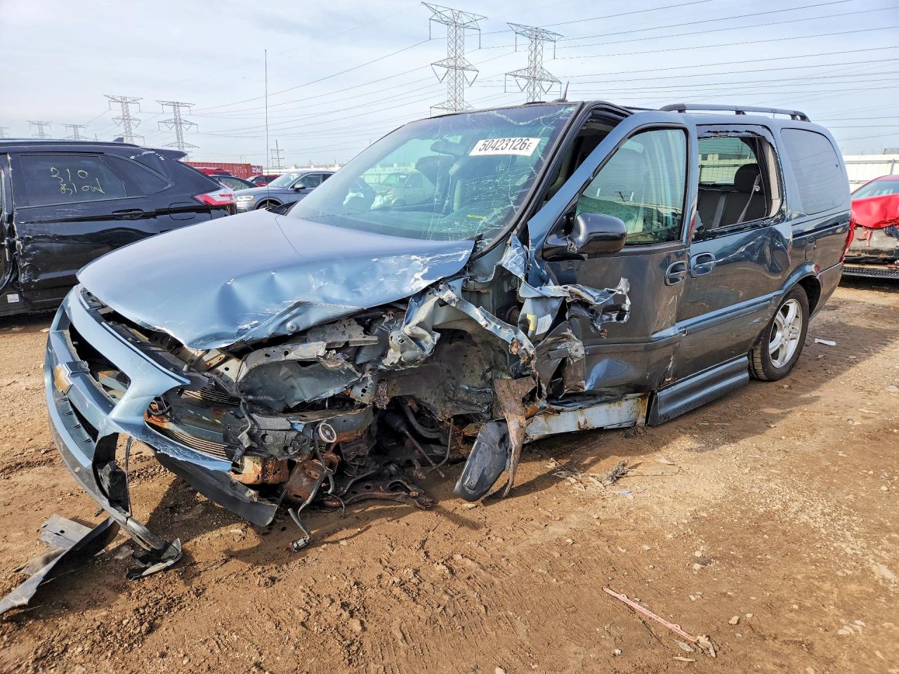 2005 Chevrolet Uplander LS Fleet, VIN 1GBDV13L55D296040 — Front end
