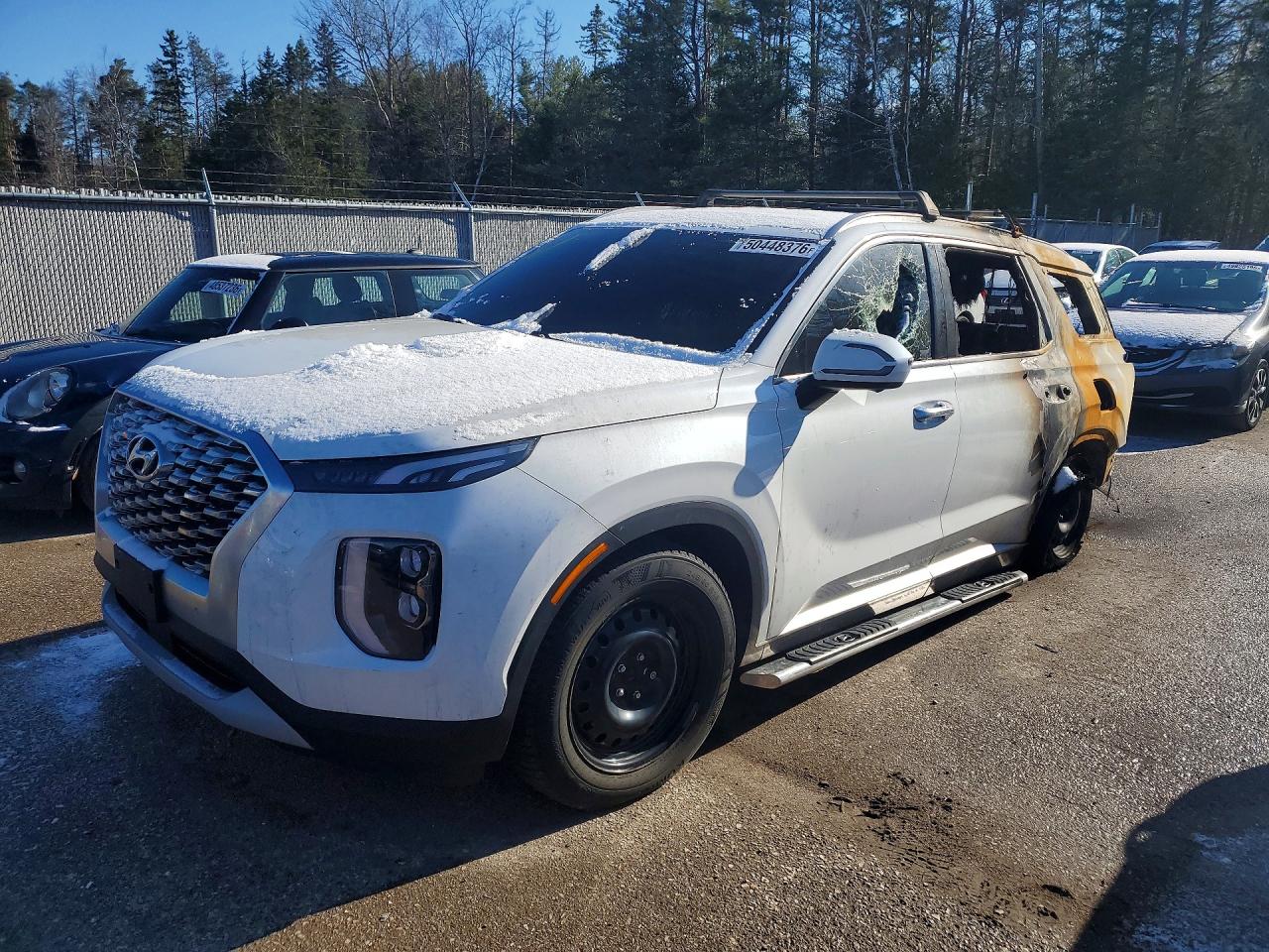 2021 Hyundai Palisade SEL, VIN KM8R3DHE2MU312059 — Пожар в салоне