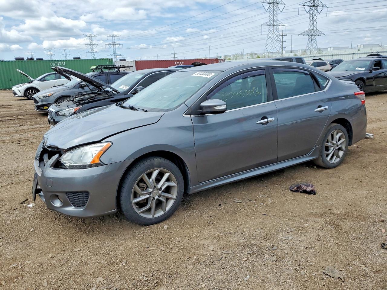 2015 Nissan Sentra SV, VIN 3N1AB7AP4FY317915 — Front end