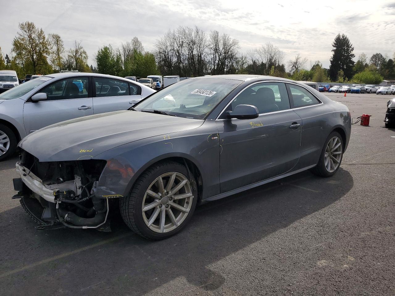 2017 Audi A5 Sport, VIN WAUD2AFR2HA000818 — Перед