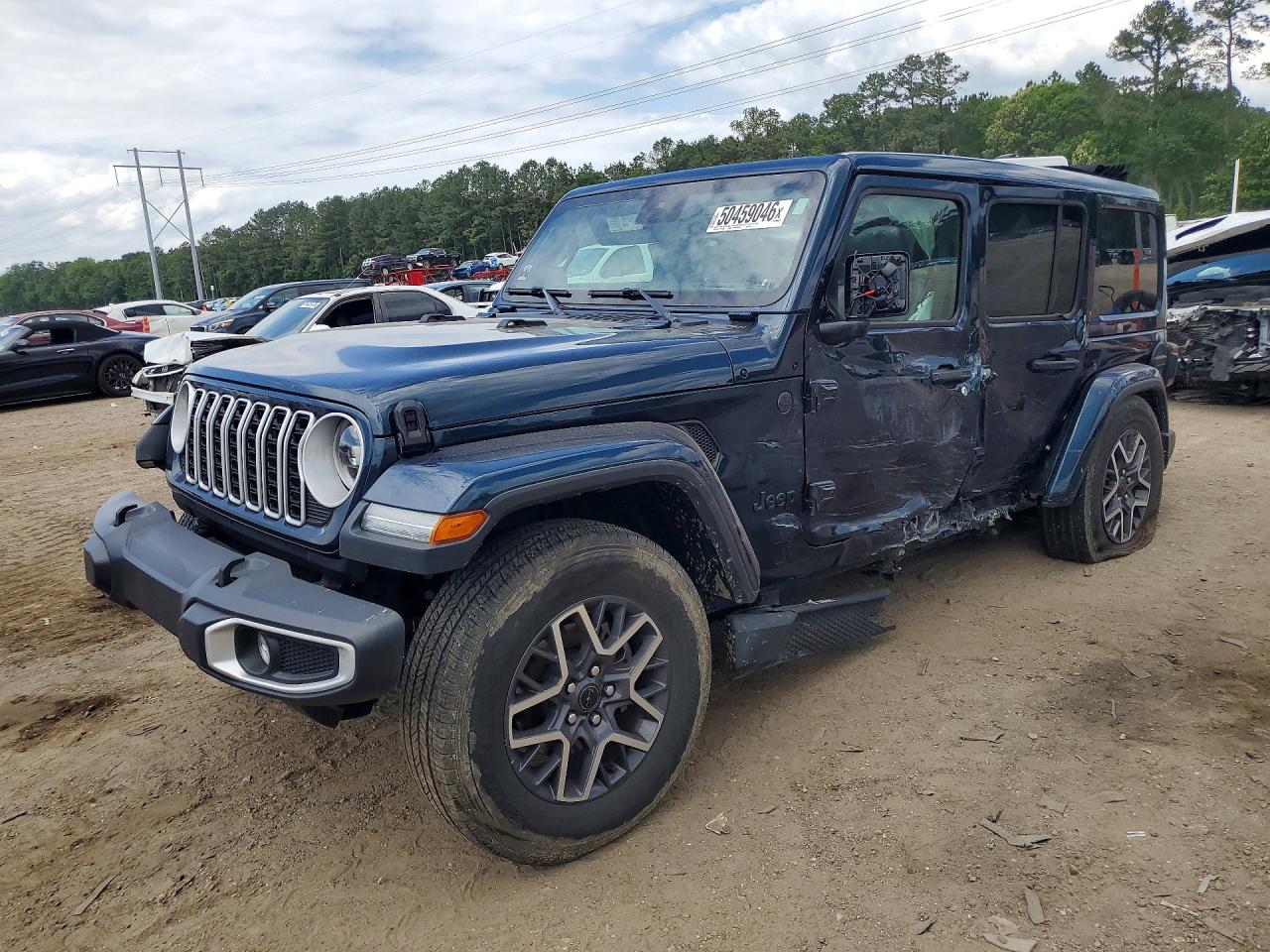 2025 Jeep Wrangler Sahara, VIN 1C4PJXEG8SW535796 — Фото с аукциона