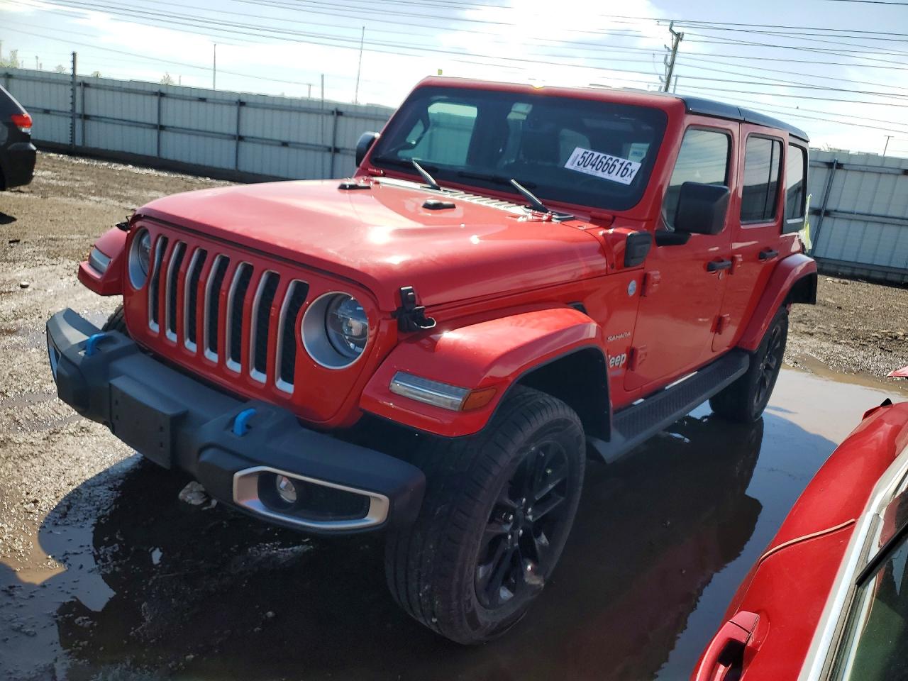 2022 Jeep Wrangler Unlimited Sahara, VIN 1C4JJXP69NW274824 — Rear end