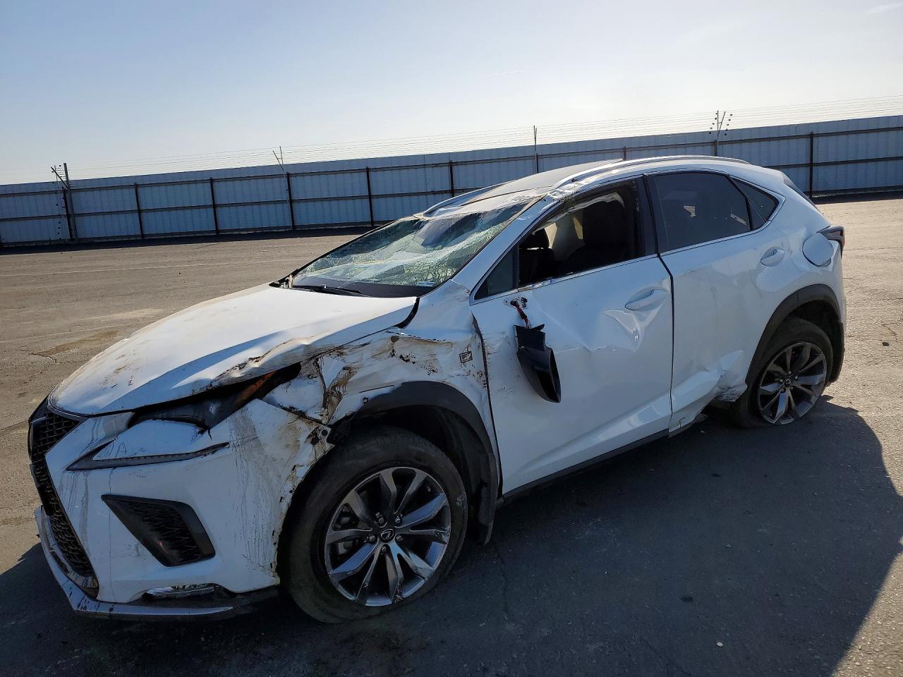 2021 Lexus NX 300 F Sport, VIN JTJSARBZXM2200512 — Rollover