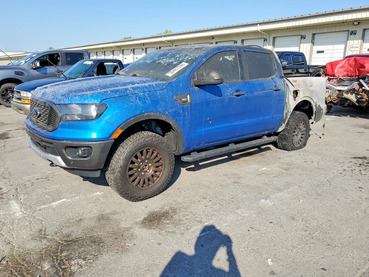 2022 Ford Ranger XLT, VIN 1FTER4FHXNLD14485 — Interior fire