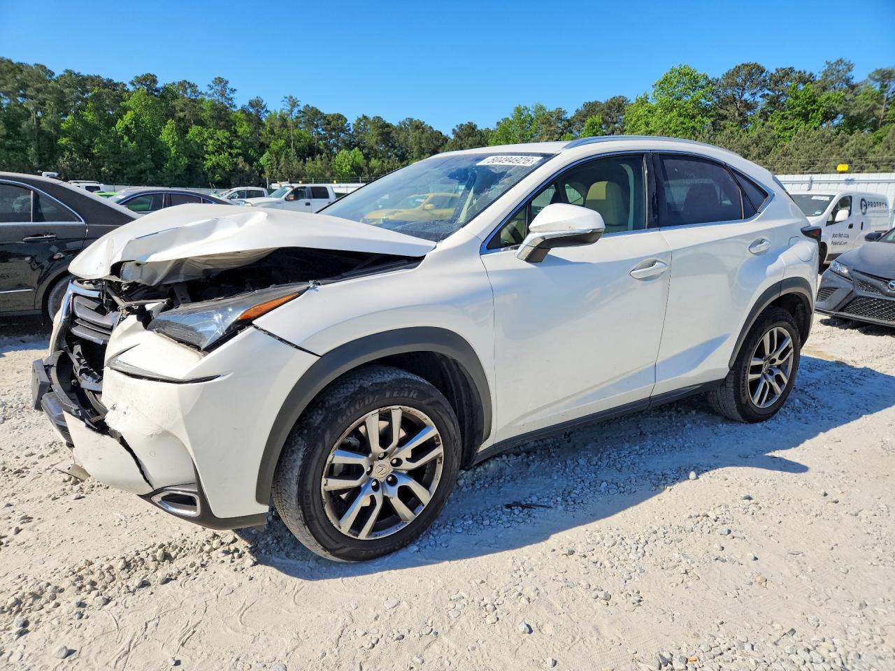 2016 Lexus NX 200t, VIN JTJYARBZ7G2043441 — Front end