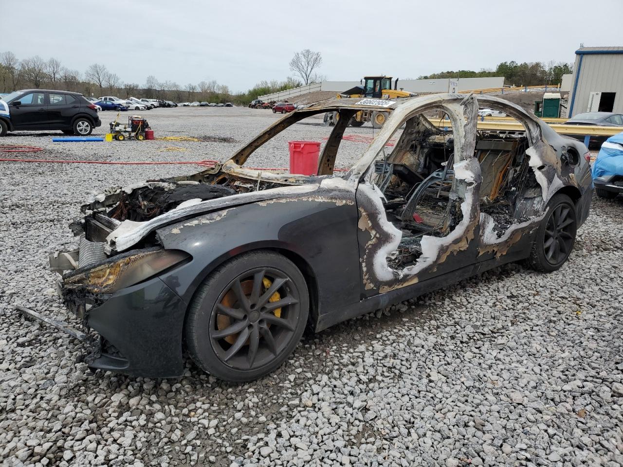 2017 Alfa Romeo Giulia, VIN ZARFAEBN5H7535573 — Engine fire