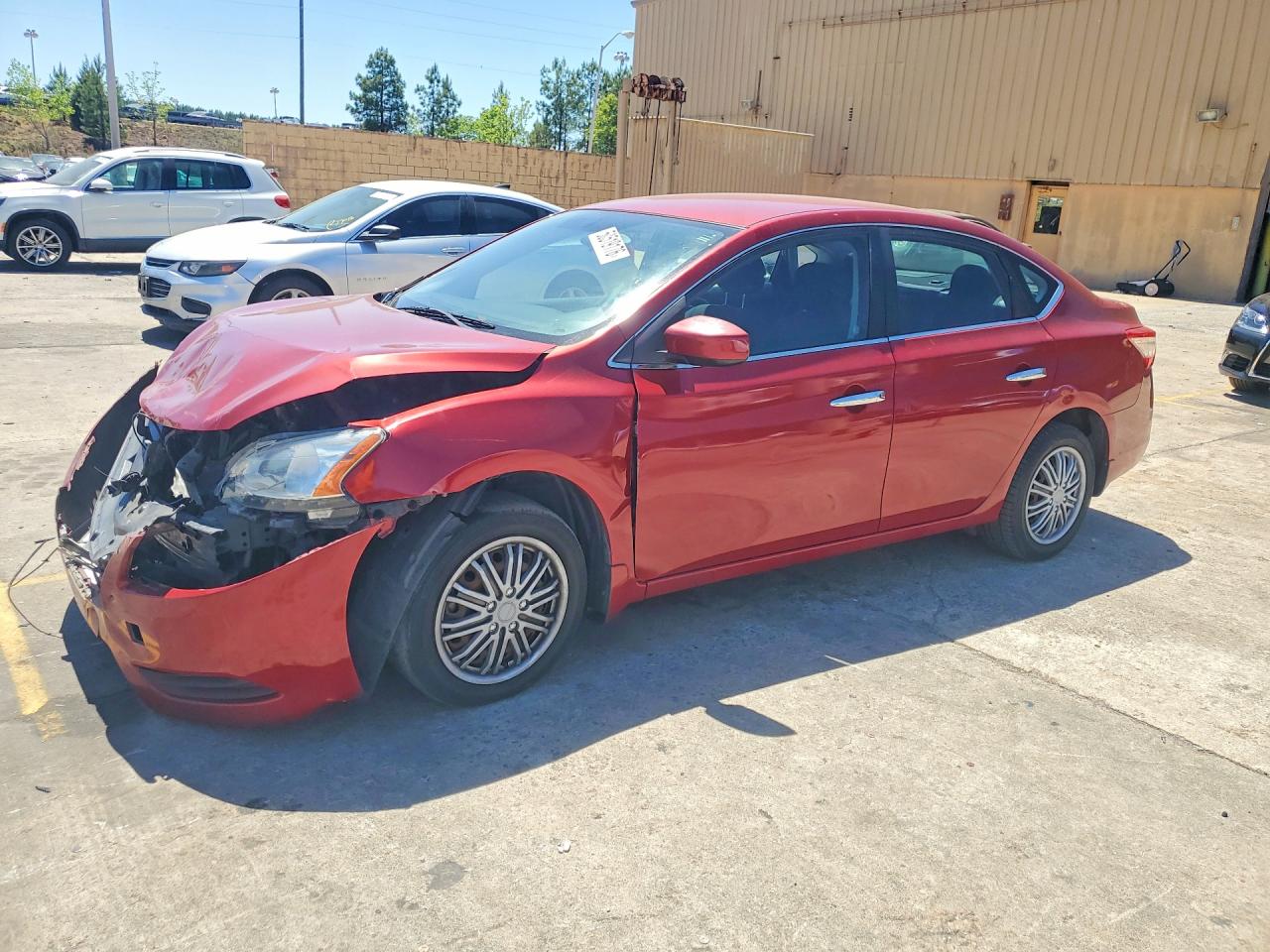 2014 Nissan Sentra S, VIN 3N1AB7AP0EL680241 — Фото с аукциона