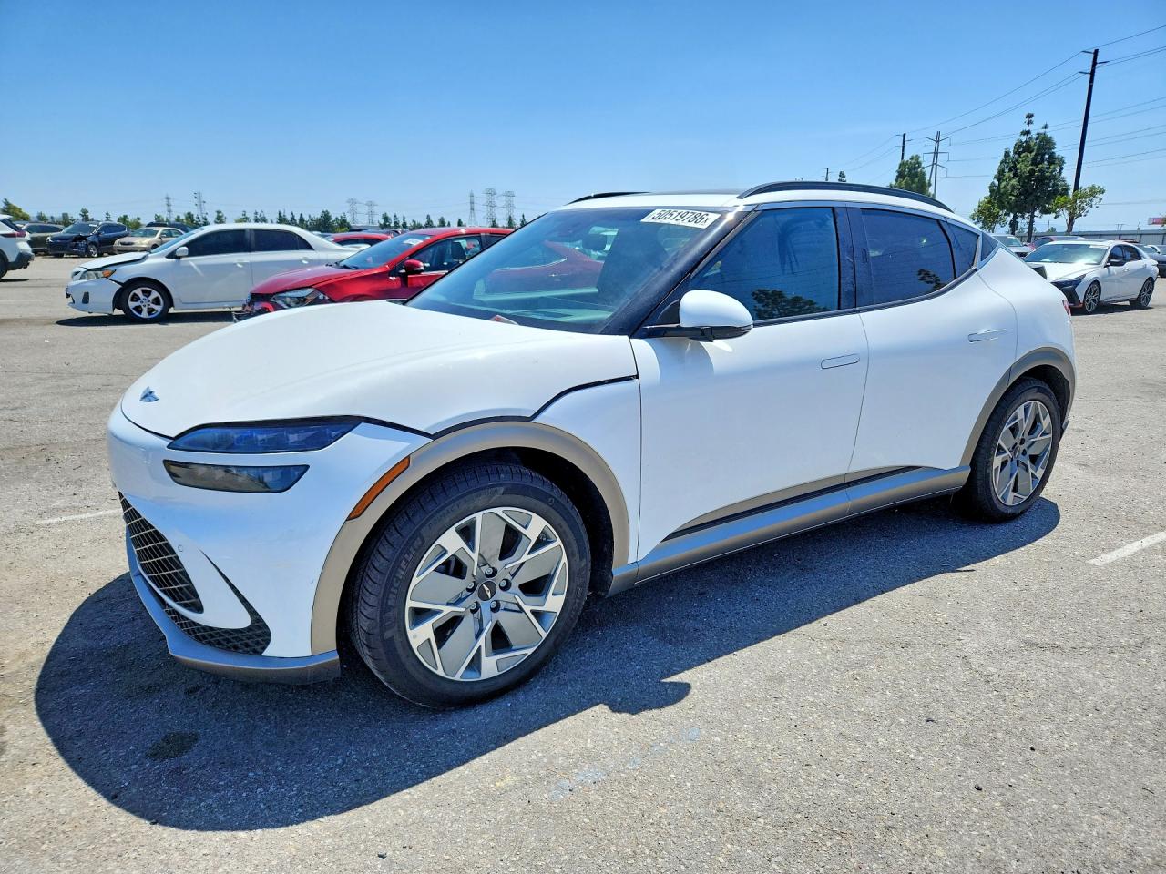 2025 Genesis GV60 Standard, VIN KMUKB4SA4SU028828 — Water / flood