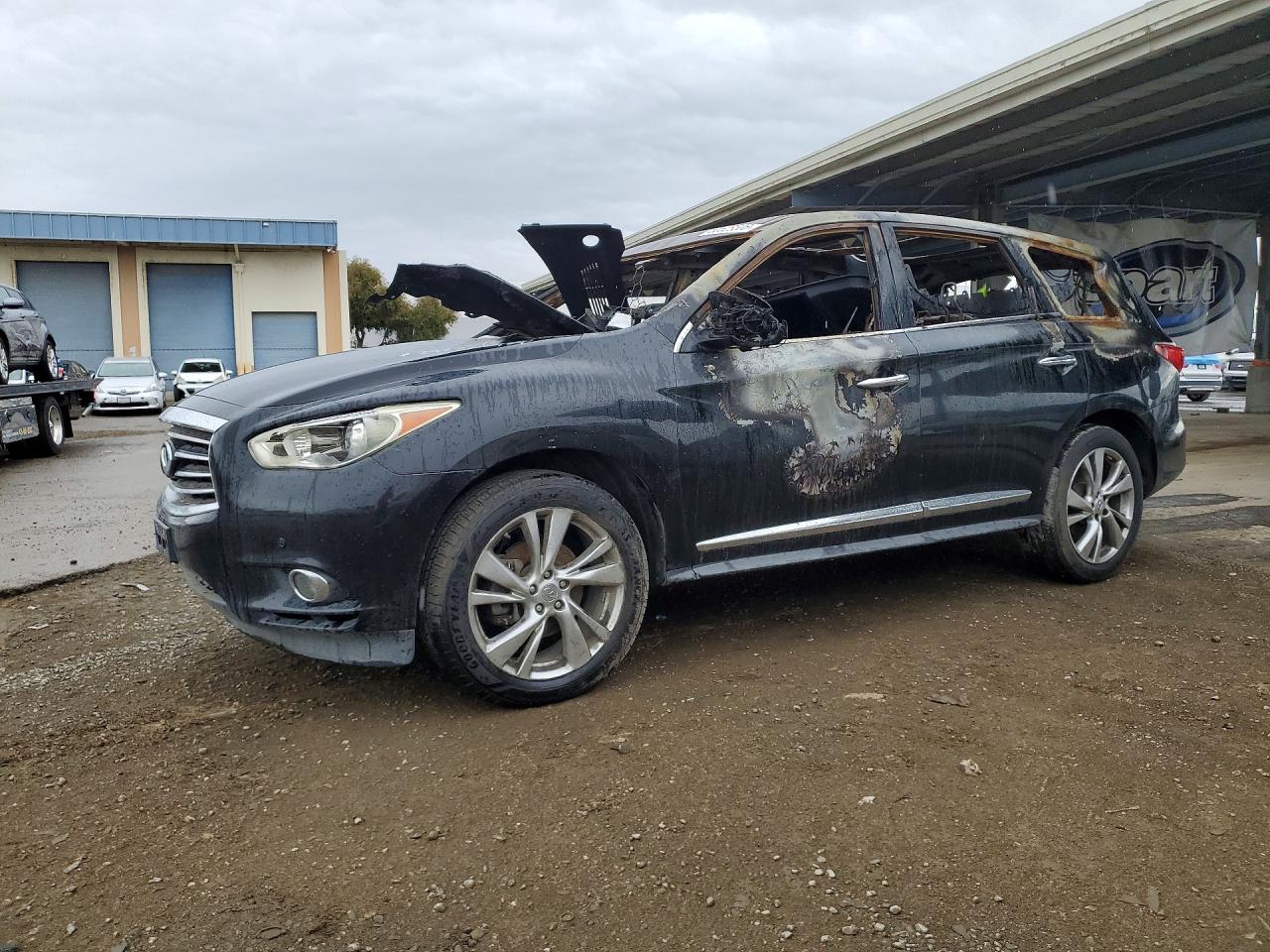 2013 Infiniti JX35, VIN 5N1AL0MMXDC338059 — Interior fire