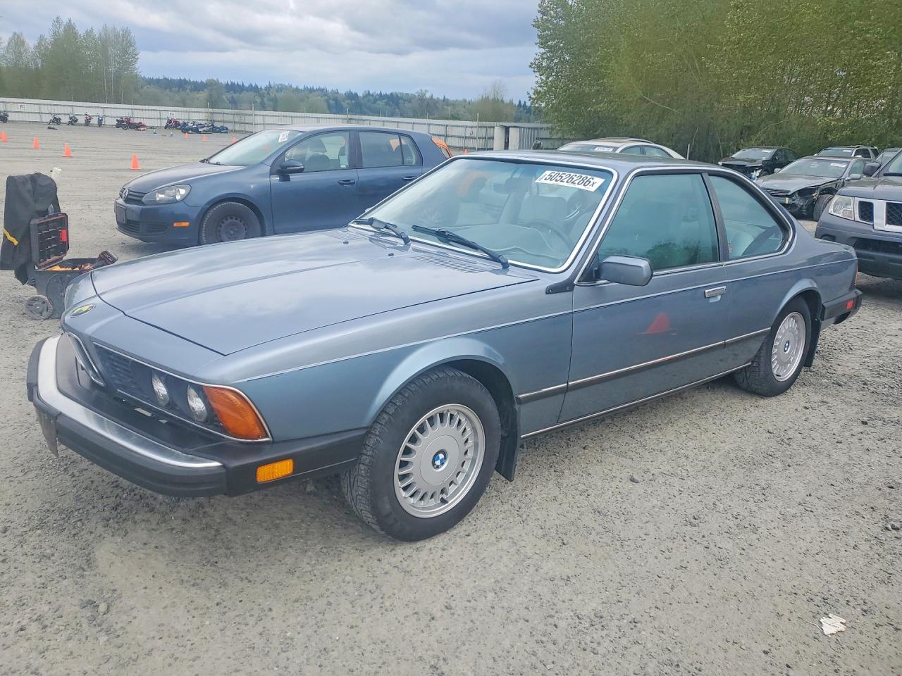 1987 BMW 6 Series 635CSi, VIN WBAEC8404H3265646 — Minor dents and scratches