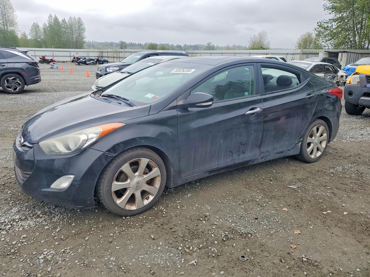 2011 Hyundai Elantra Limited, VIN 5NPDH4AE0BH017057 — Vandalism