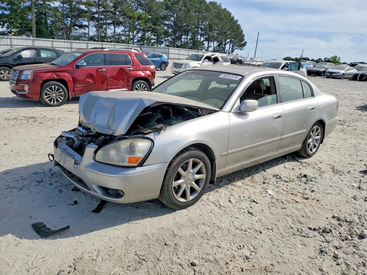 2005 Infiniti Q45, VIN JNKBF01A35M101188 — Front end