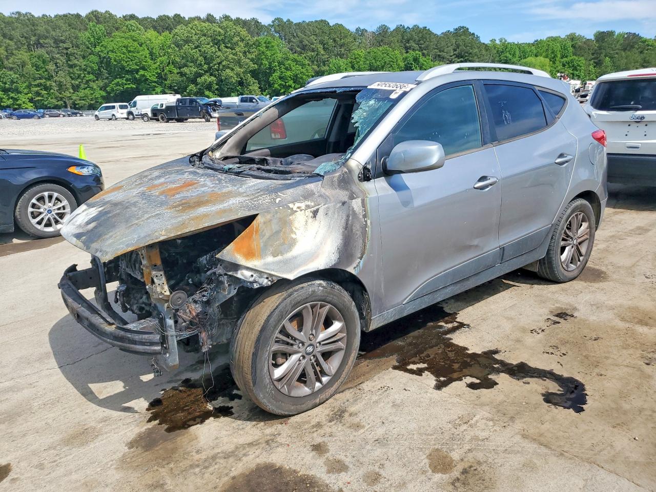 2015 Hyundai Tucson SE, VIN KM8JU3AG9FU088341 — Burn