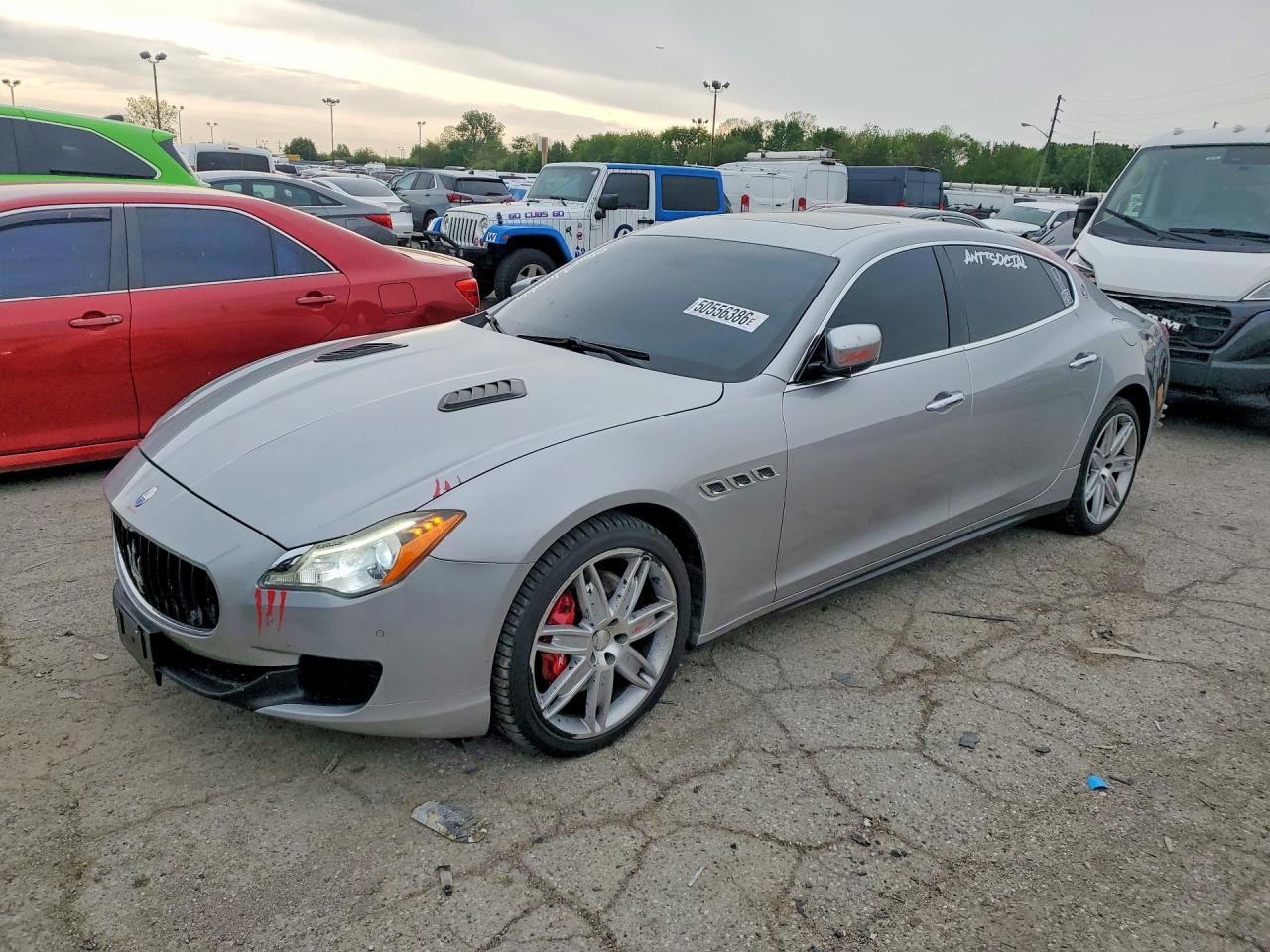 2014 Maserati Quattroporte S Q4, VIN ZAM56RRA6E1079319 — Перед