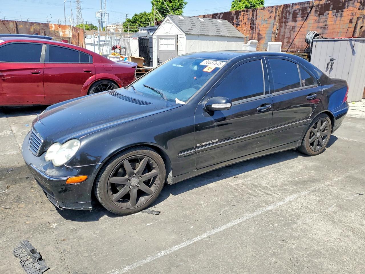 2004 Mercedes-Benz C 230 Kompressor, VIN WDBRF40J74F484482 — Vandalism