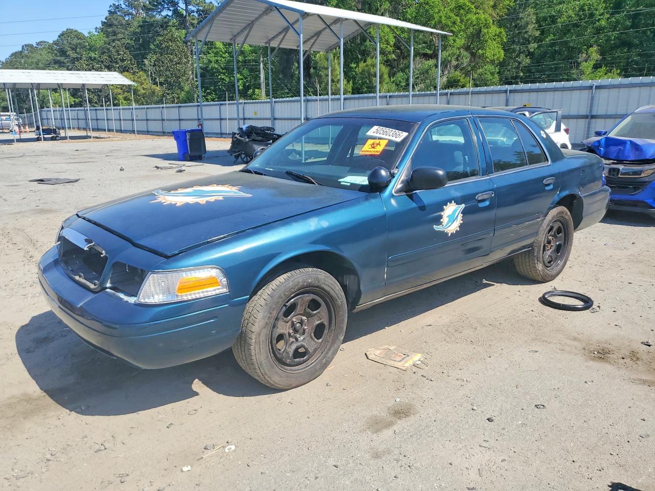 2001 Ford Crown Victoria Police Interceptor, VIN 2FAFP71W91X125394 — Front end