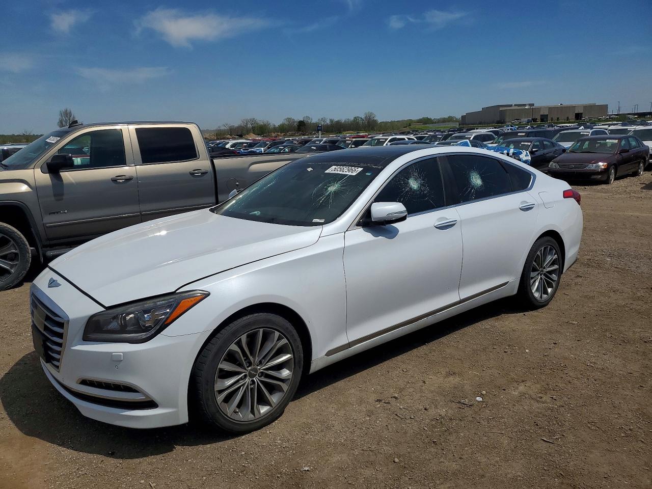 2015 Hyundai Genesis 3.8L, VIN KMHGN4JE4FU017706 — Вандализм