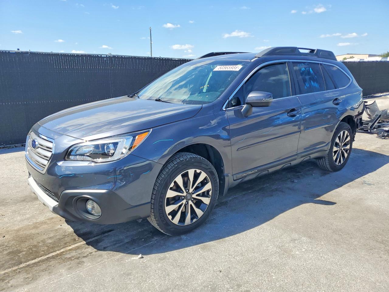 2016 Subaru Outback Limited, VIN 4S4BSBNC5G3284618 — Rear end