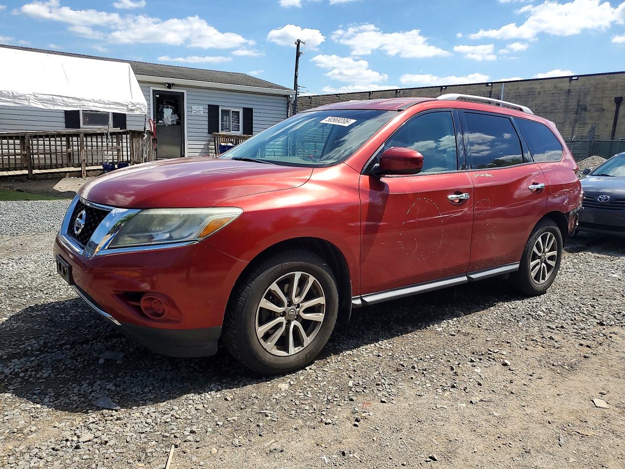 2014 Nissan Pathfinder Platinum, VIN 5N1AR2MM7EC618632 — Зад