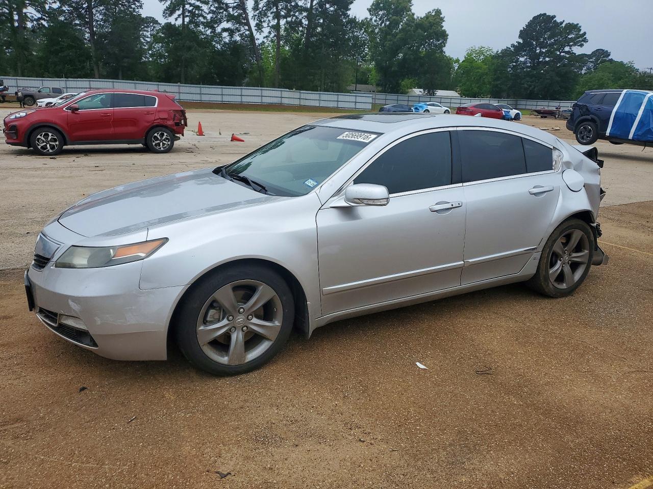 2014 Acura TL Advance, VIN 19UUA8F76EA007054 — Rear end