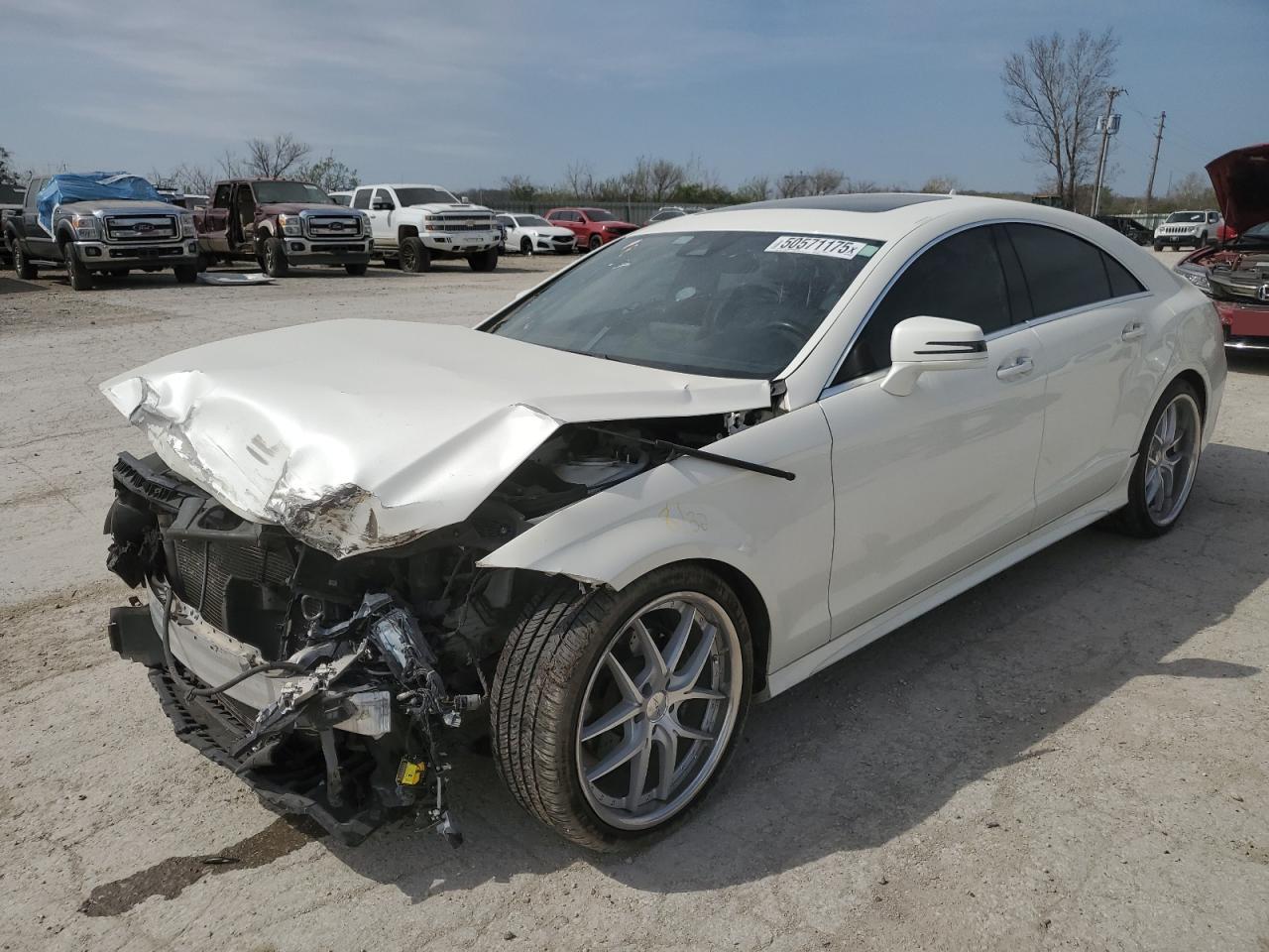 2015 Mercedes-Benz CLS 400, VIN WDDLJ6FB2FA156510 — Front end