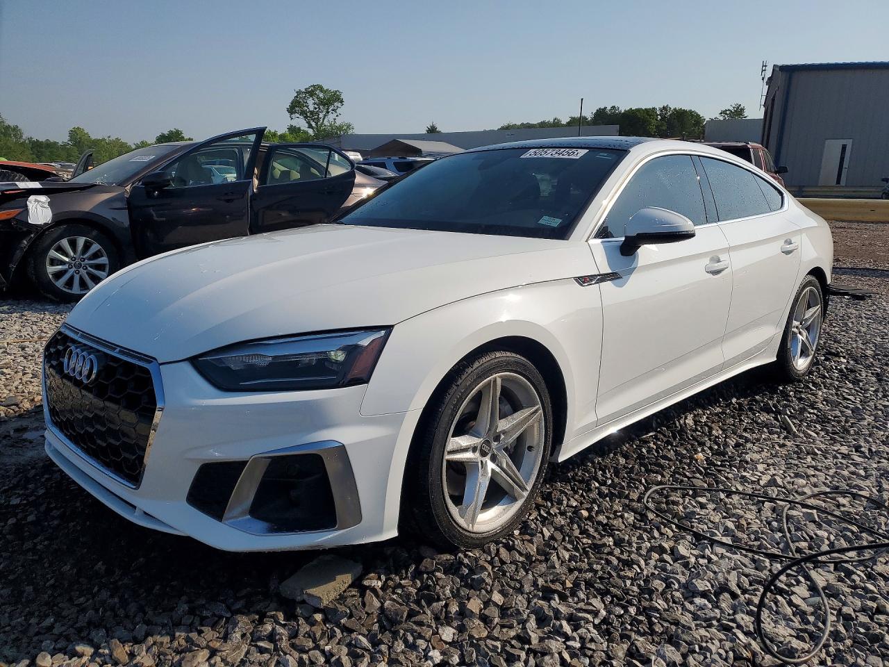 2022 Audi A5 Sportback S line Premium, VIN WAUDACF56NA029620 — Rear end