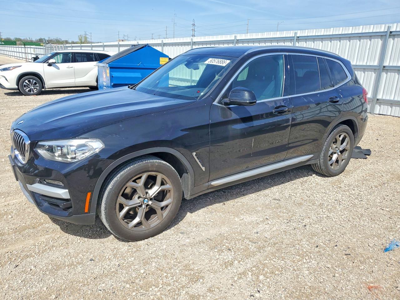 2021 BMW X3 sDrive30i, VIN 5UXTY3C05M9E03512 — Hail