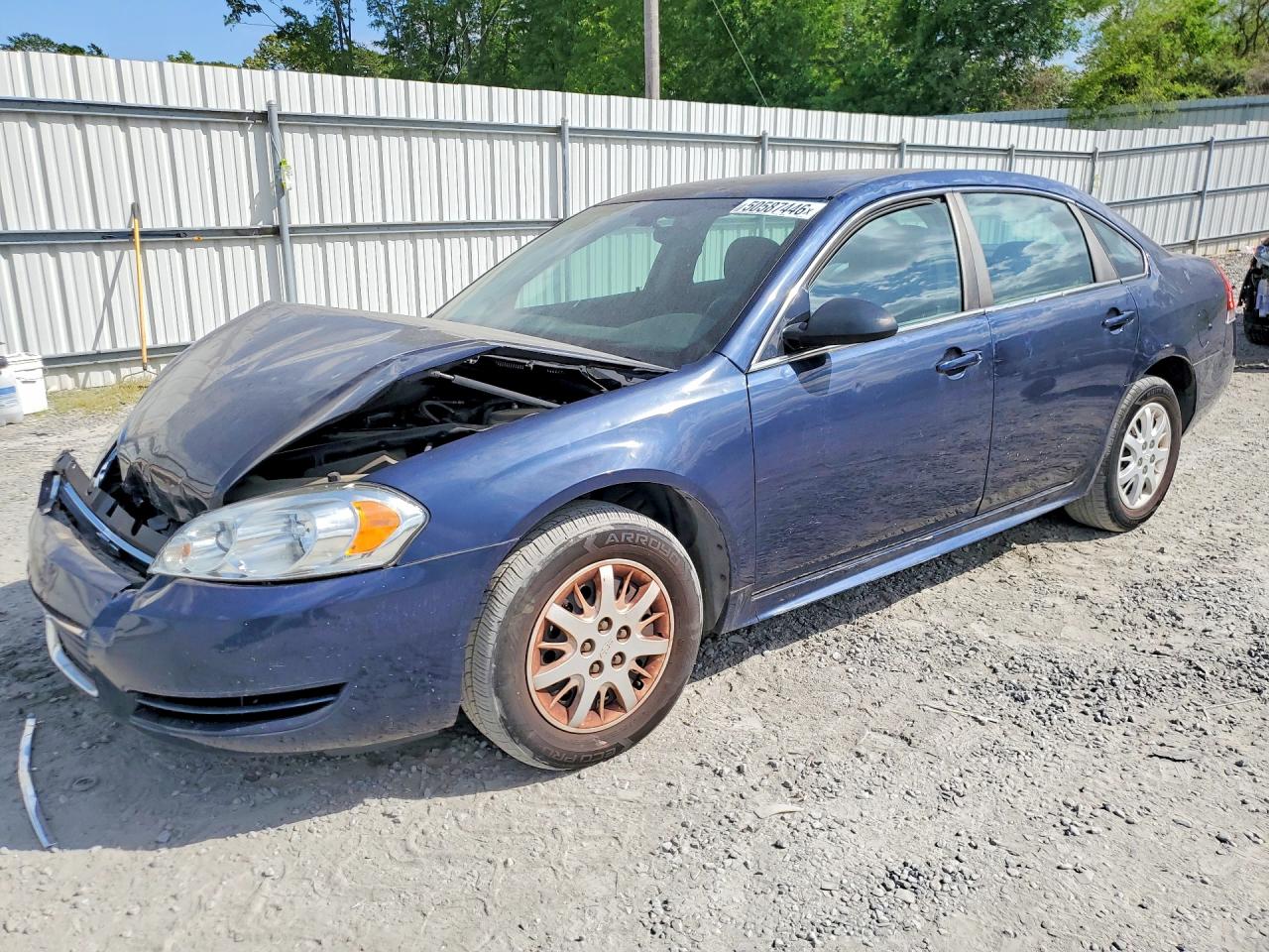 2010 Chevrolet Impala Police Police, VIN 2G1WD5EM1A1255262 — Front end